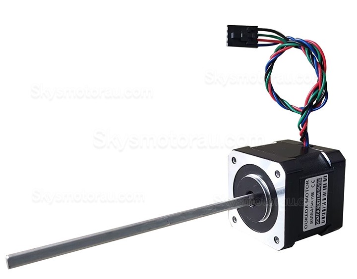 Oukeda Nema 17 Non-captive Stepper Motor OK42FD40104A-110B Screw Length 110mm, 49Ncm, 1A